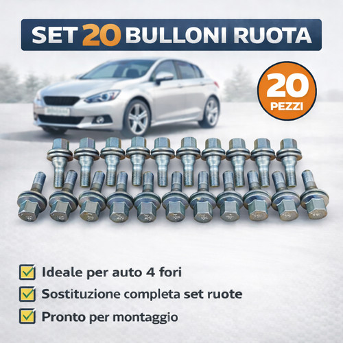 Kit bulloni ruota - kit, citroen